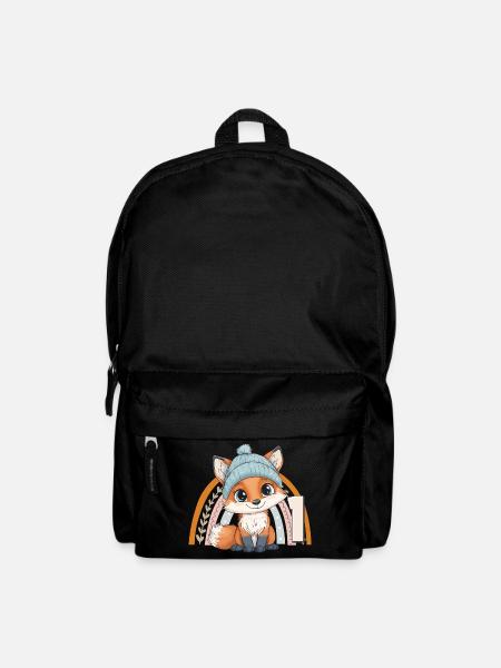 1. Geburtstag Fuchs Regenbogen Süß Niedlich - Rucksack - Schwarz