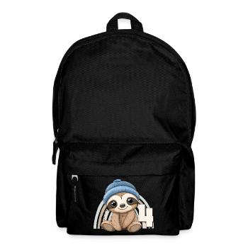 4ème anniversaire paresseux Arc-en-ciel Mignon Mignon - Sac à dos - noir - Devant