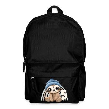 5ème anniversaire paresseux Arc-en-ciel Mignon Mignon - Sac à dos - noir - Devant