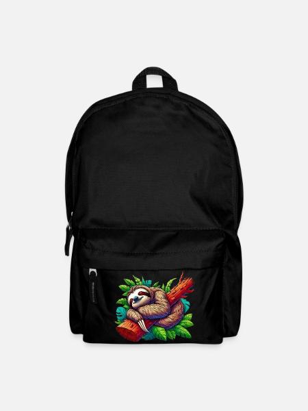 Faultier - Rucksack - Schwarz