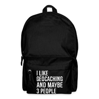 I like geocaching and maybe 3 people - Backpack - black - Front