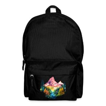 Nature Colorful Mountains Mountaineering Hiking Climbing - Backpack - black - Front