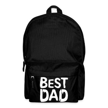 meilleur papa - Lettrage de dessin animé pour les pères - Sac à dos - noir - Devant