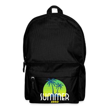 Tropical Palm Tree & Sunset Design - Backpack - black - Front