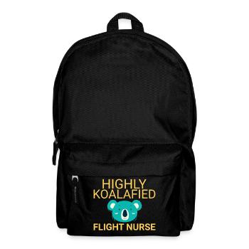 Flight Nurse Koalafied Luftrettung - Rucksack - Schwarz - Vorne