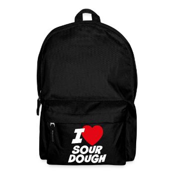 Ich liebe Sauerteig - Rucksack - Schwarz - Vorne