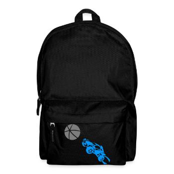 Sport Motorrad Design mit Basketball - Rucksack - Schwarz - Vorne