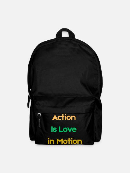 Action_Is_Love_in_Motion - Backpack - black