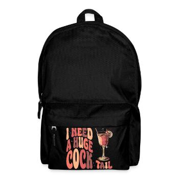 I need a cocktail word game adults - Backpack - black - Front
