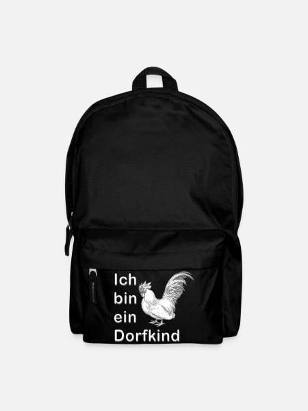 Ich bin ein Dorfkind - Rucksack - Schwarz