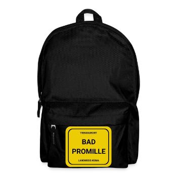 Trinkkurort - Rucksack - Schwarz - Vorne