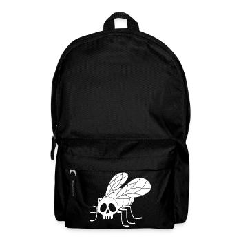 Fly Skull (weiß) - Rucksack - Schwarz - Vorne