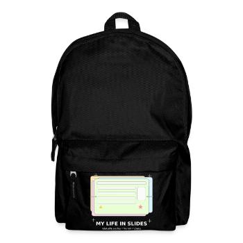 Mein Leben in Folien - Rucksack - Schwarz - Vorne