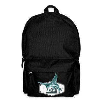 Angler USA Design Fliegender Fisch - Rucksack - Schwarz - Vorne