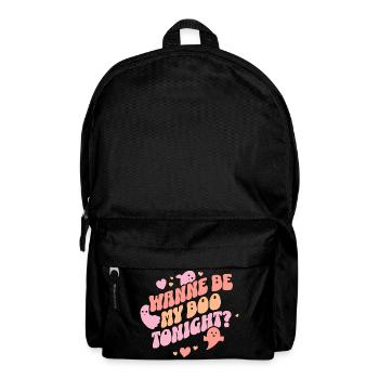Wanne be my boo tonight ? Halloween Spooky Season  - Rucksack - Schwarz - Vorne
