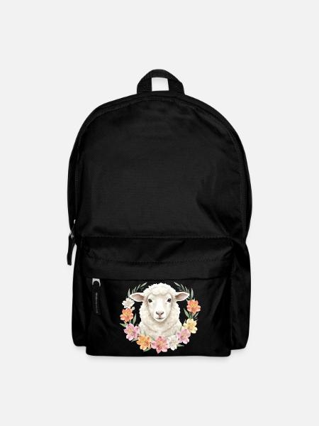 Weisses Schaf - Rucksack - Schwarz