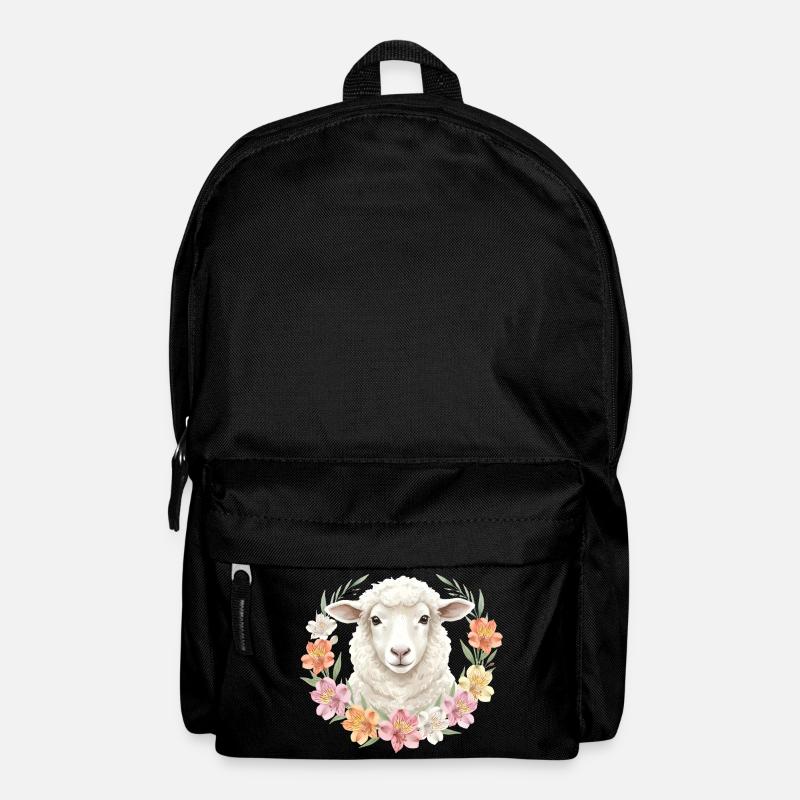 Weisses Schaf - Rucksack - Schwarz