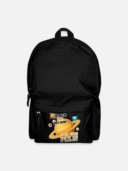 I am more the Saturn kind o' person - Backpack - black