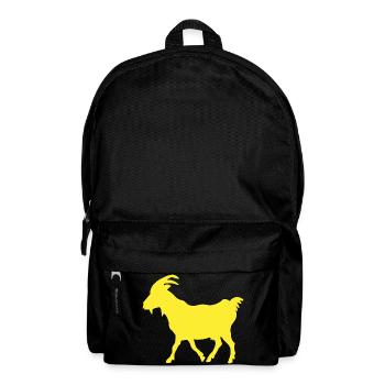 G.O.A.T Goat yellow - Backpack - black - Front