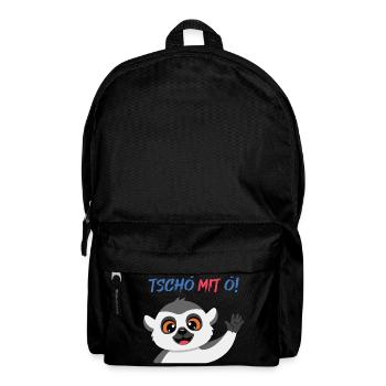 Tschö mit Ö Panda - Rucksack - Schwarz - Vorne