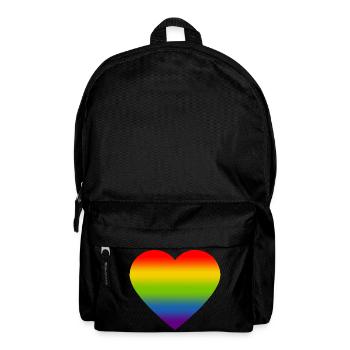 Rainbow_heart - Backpack - black - Front