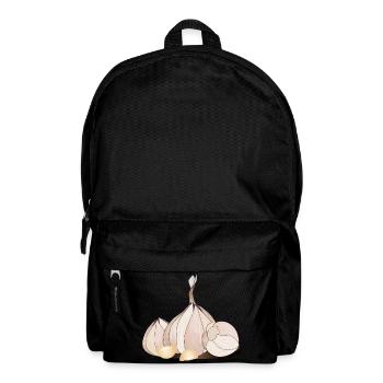 Dessin à l’ail avec tubercules et gousses fines - Sac à dos - noir - Devant