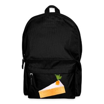 Moist carrot cake with funny decoration - Backpack - black - Front