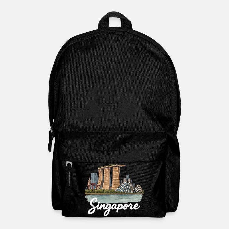 Singapur - Rucksack - Schwarz