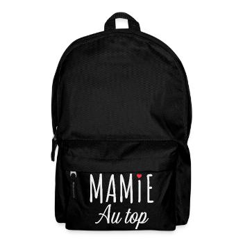 Mamie au Top – Message Touchant et Familial - Sac à dos - noir - Devant