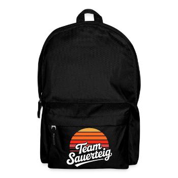 Team Sauerteig Sonnenuntergang - Rucksack - Schwarz - Vorne