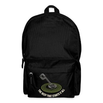 Introverted metal detector hobbyist - Backpack - black - Front