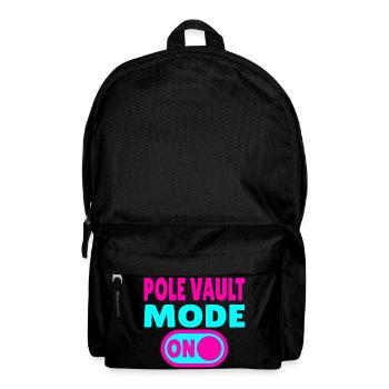 Pole Vault Mode ON – Stabhochsprung - Rucksack - Schwarz - Vorne