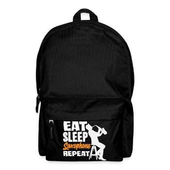 Eat Sleep Saxophone Repeat Saxophonist - Backpack - black - Front