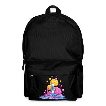 Astronaut auf Farbplanet - Rucksack - Schwarz - Vorne