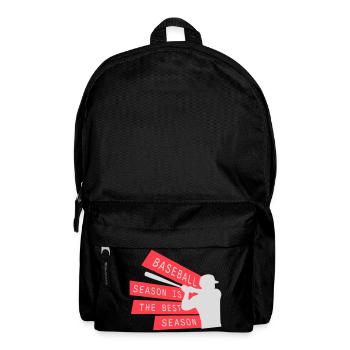 Baseball Season Is The Best Season Fan Spiel Sport - Rucksack - Schwarz - Vorne
