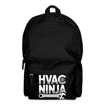 Funny HVAC Air Conditioning Repair HVAC Ninja Pros - Backpack - black - Front