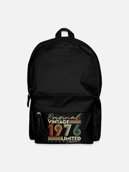 Original 1976 Jahrgang Vintage Geburtstag Retro - Rucksack - Schwarz