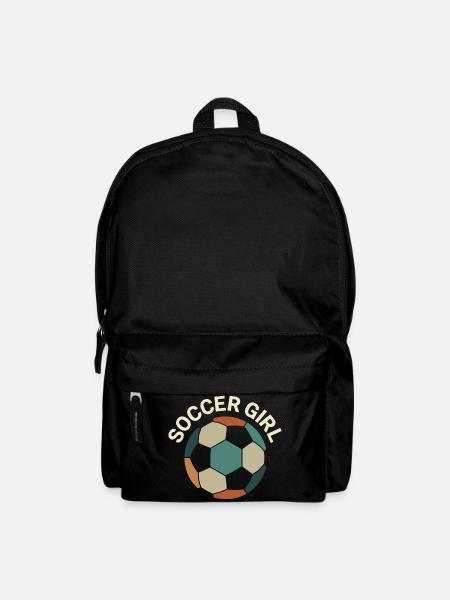 Soccer Girl – Retro Fußball - Backpack - black
