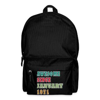 55e anniversaire Original janvier Né en 1971 - Sac à dos - noir - Devant