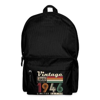 Original 1946 Vintage Birthday Retro - Backpack - black - Front