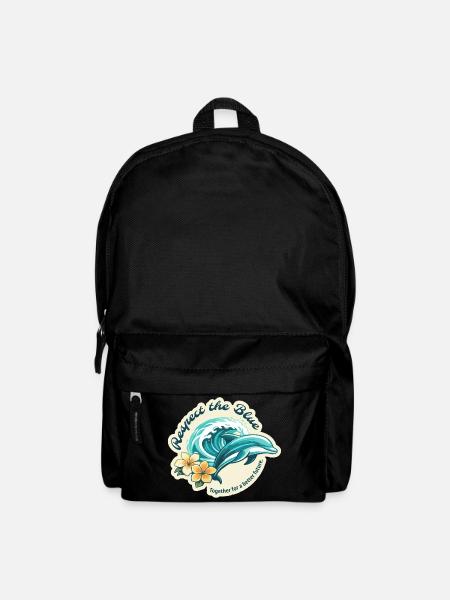 Protect the Blue - Dolphin - Backpack - black