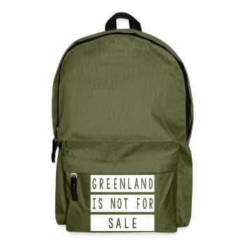 Greenland Is Not For Sale - Rucksack - Olivgrün - Vorne