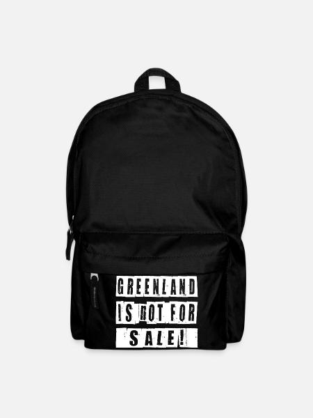 Greenland Is Not For Sale Shirt - Rucksack - Schwarz