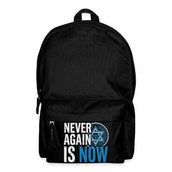 Holocaust Remembrance with Star of David - Backpack - black - Front