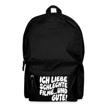 Ich liebe schlechte Filme und gute - Rucksack - Schwarz - Vorne