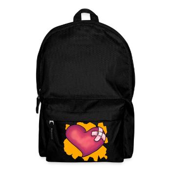 Patched Heart - Backpack - black - Front