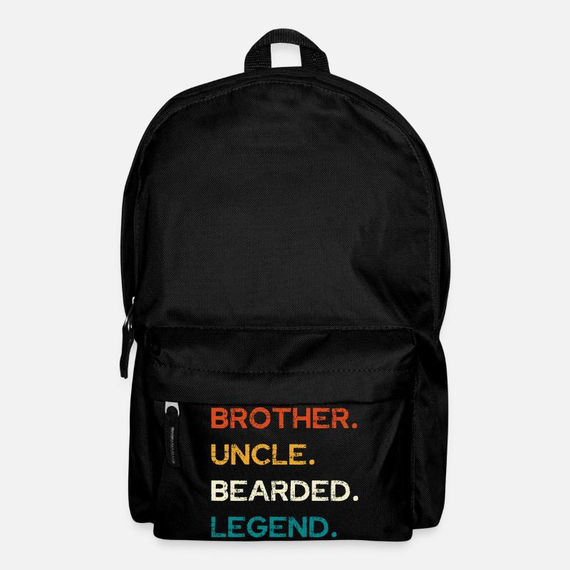 Bearded Legend: Bruder und Onkel - Rucksack - Schwarz