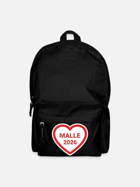 Herzlogo MALLE 2026 - Rucksack - Schwarz