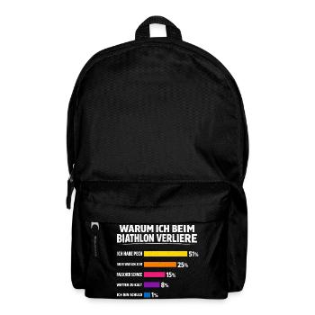 Biathlon Geschenk Für alle die verlieren - Rucksack - Schwarz - Vorne