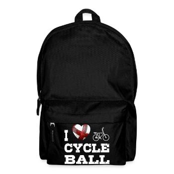 Radball, Cycleball, Hallenradsport - Rucksack - Schwarz - Vorne